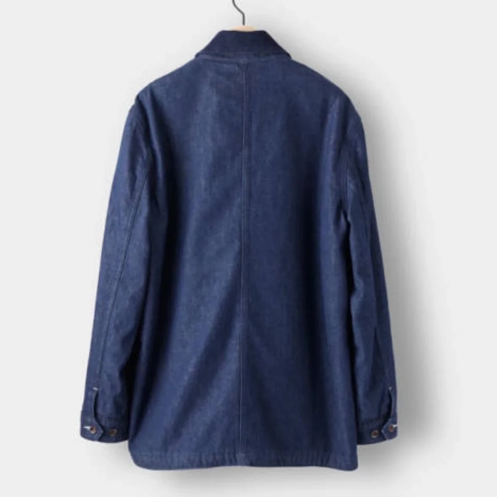 Todd Snyder Indigo Denim Blanket-Lined Workwear Chore Barn Jacket - XL - Picture 11 of 12